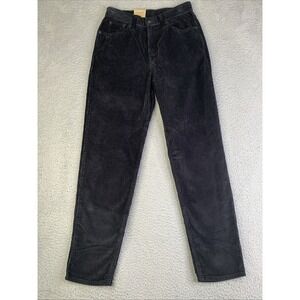 Levi's Corduroy High Waisted Mom Jeans Women's 28 X 30 Tapered Leg Black NWT